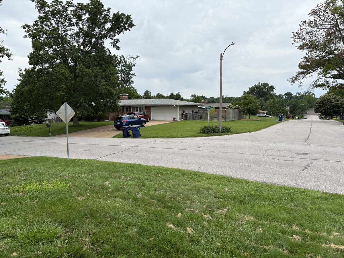 Crestwood MO homes for sale — updated craftsman-style home with 2-car garage beside cottage-style house, generous lot, Sturdy Drive, 63126 St. Louis County