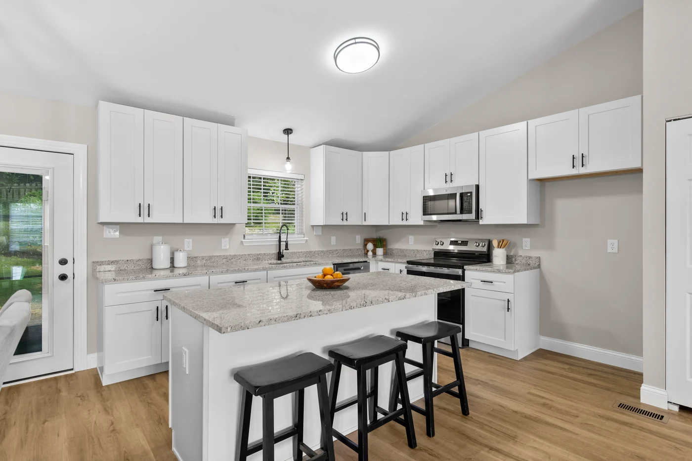 Updated kitchen granite island
