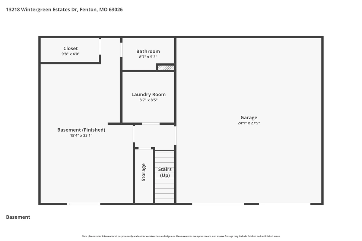 13218 Wintergreen Estates basement floor plan
