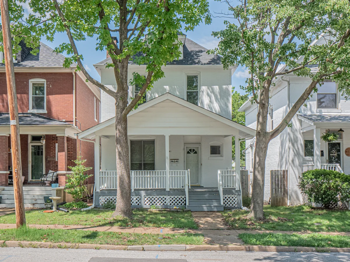 Maplewood Missouri housing stock — older frame homes with front porches on tree-lined streets