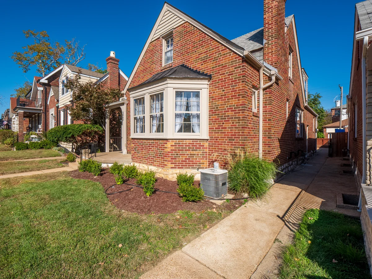 South City brick bungalow — front elevation